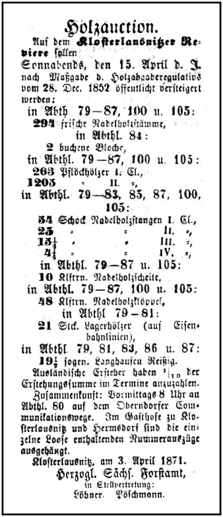 1871-04-15 Kl Holzauktion